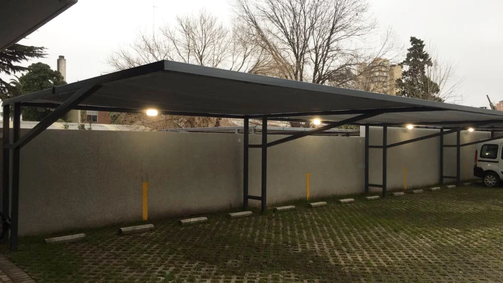 Pergola de hierro edificio